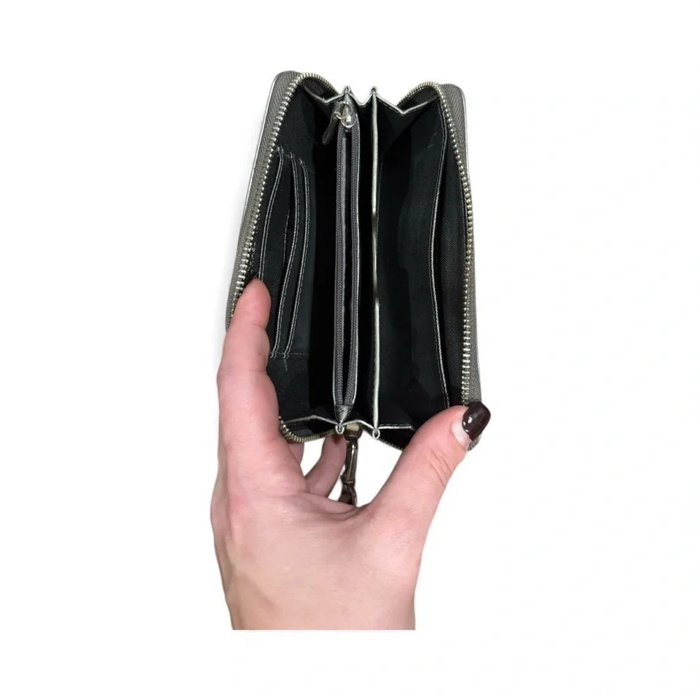 Michael Kors Silver Wristlet Wallet